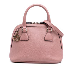 Mini Leather GG Charm Dome Satchel