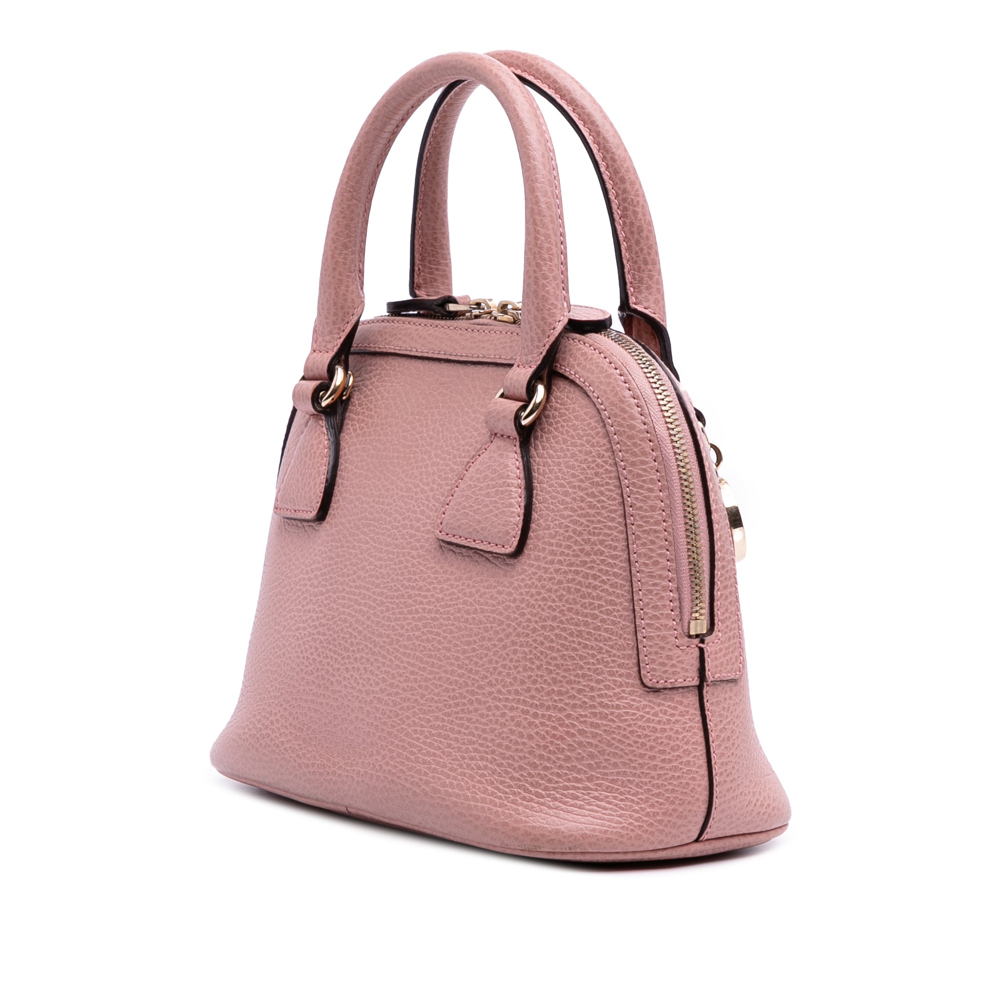 Mini Leather GG Charm Dome Satchel