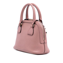 Mini Leather GG Charm Dome Satchel
