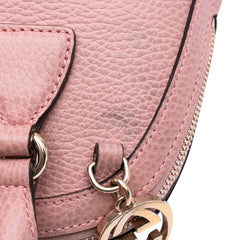 Mini Leather GG Charm Dome Satchel