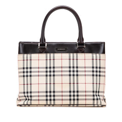 House Check Canvas Tote