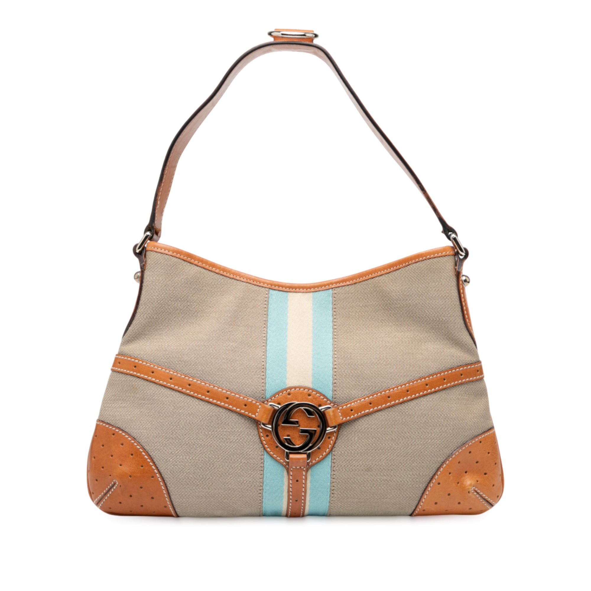 Canvas Web Reins Shoulder Bag