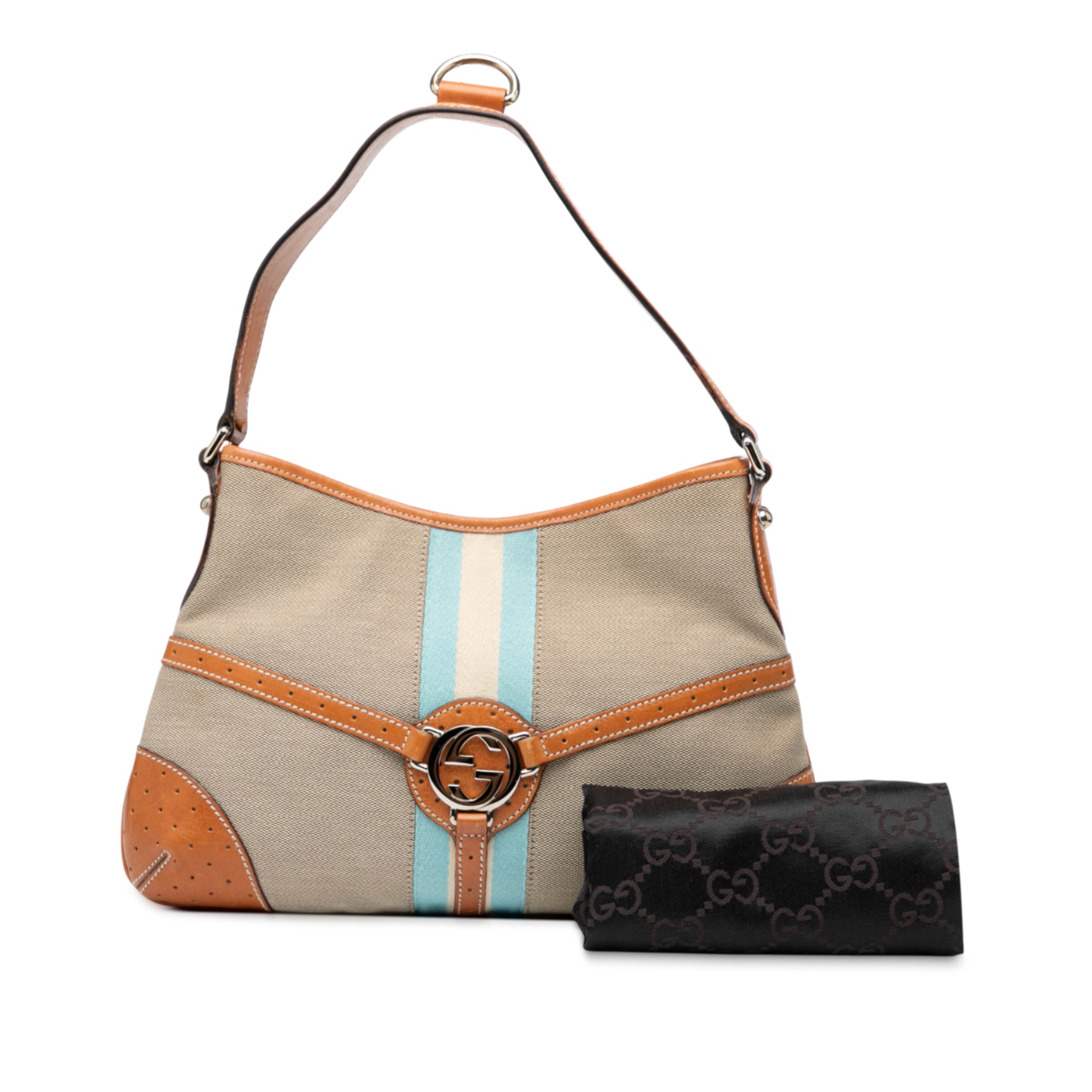 Canvas Web Reins Shoulder Bag