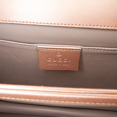 Metallic Leather Crystal Embellished Broadway Clutch on Strap