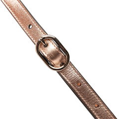 Metallic Leather Crystal Embellished Broadway Clutch on Strap