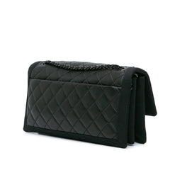 Medium Quilted Lambskin Grosgrain Flap