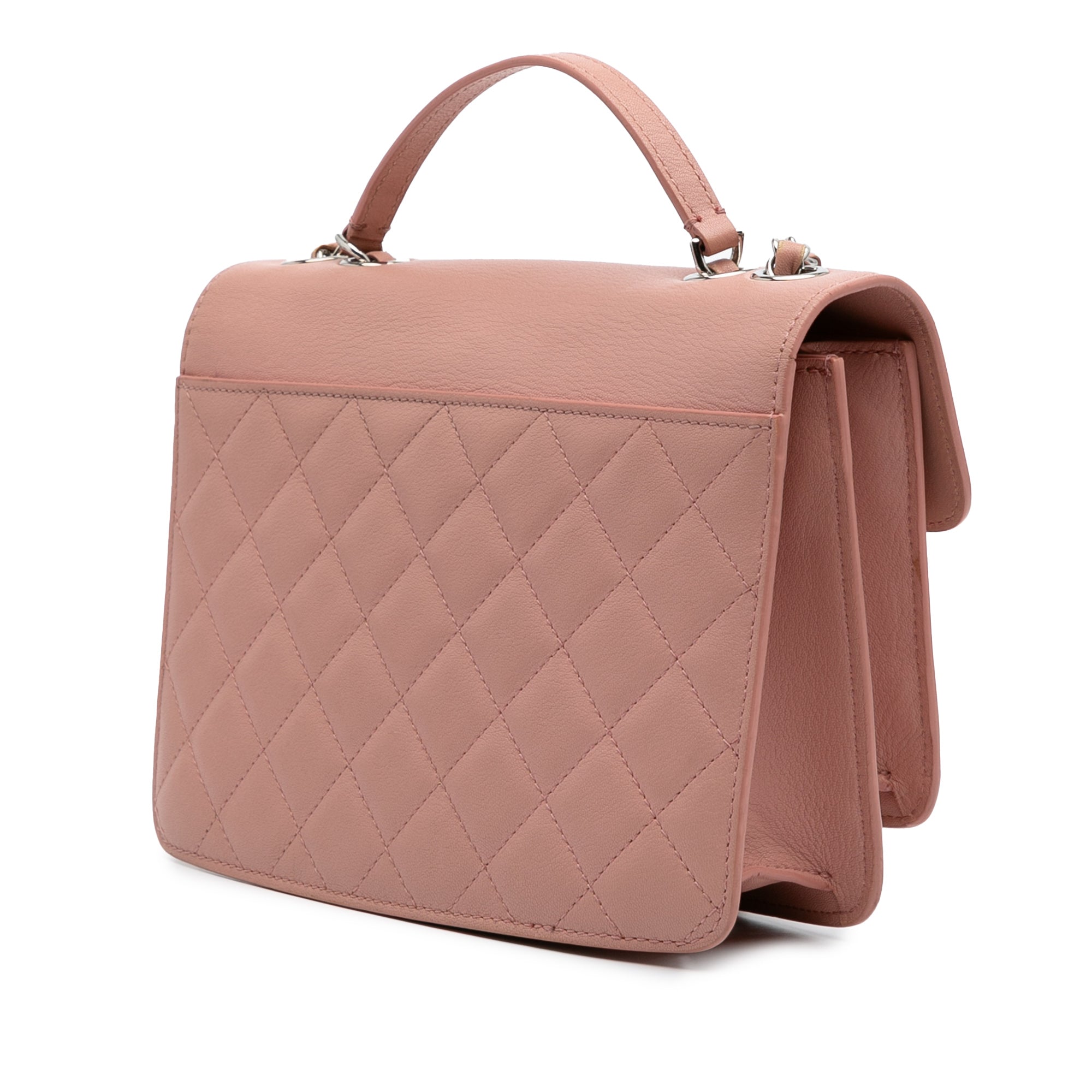Large Quilted Goatskin CC Box Flap