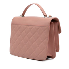 Large Quilted Goatskin CC Box Flap
