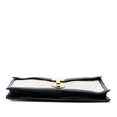 Canvas and Calfskin Crossbody