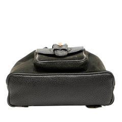 Suede Bamboo Drawstring Backpack