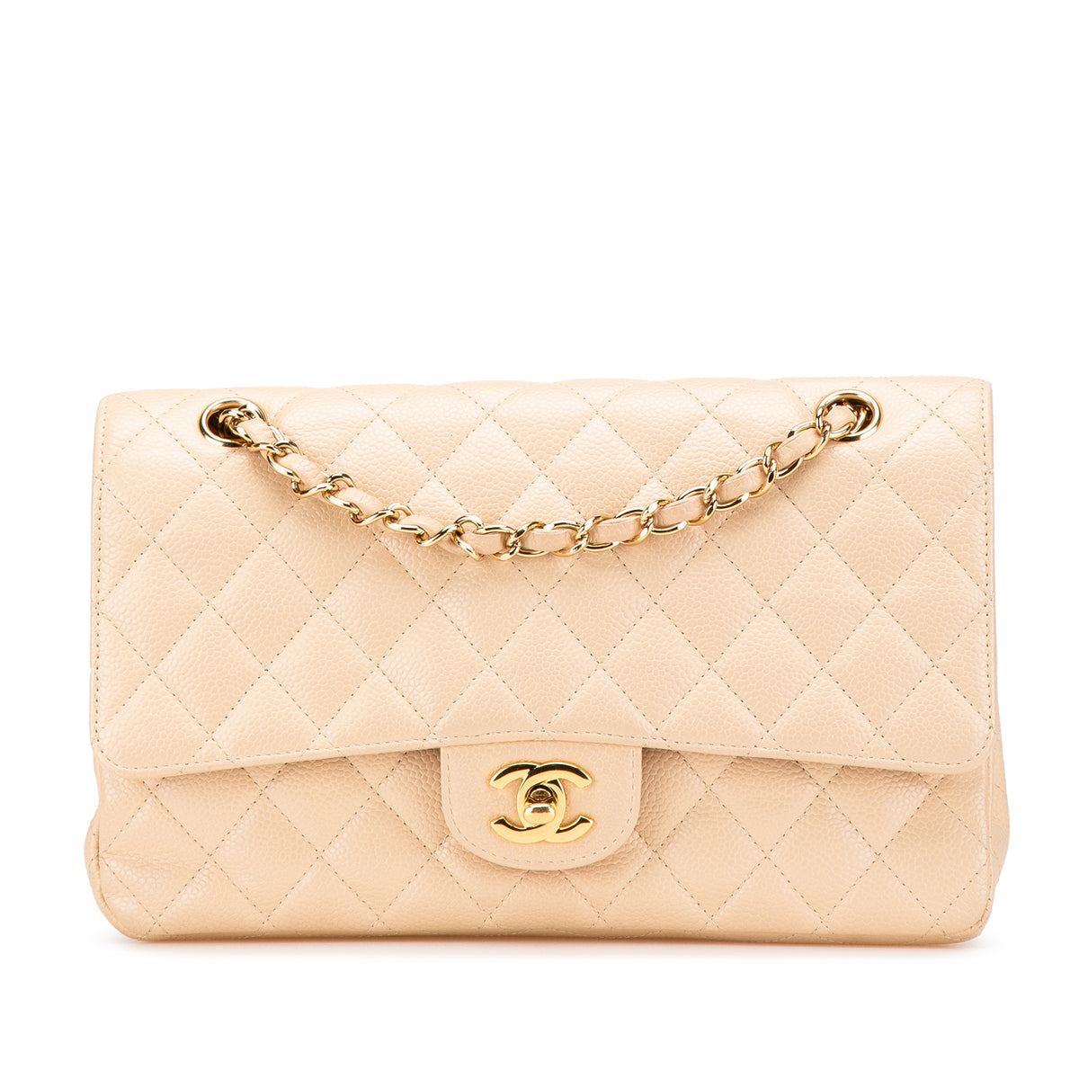 Medium Classic Caviar Double Flap