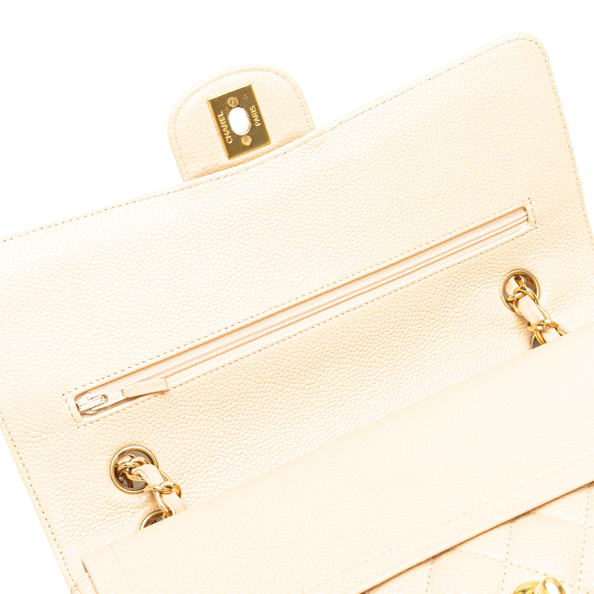 Medium Classic Caviar Double Flap