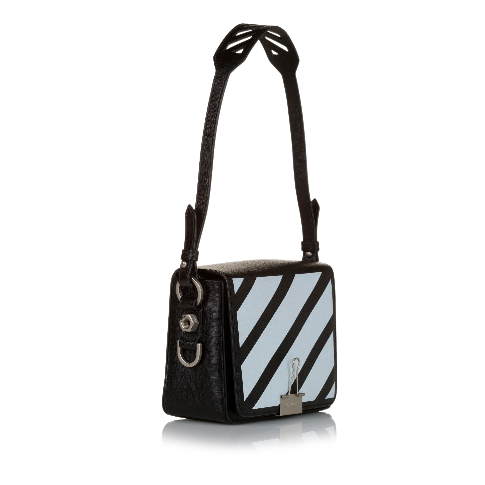 Binder Clip Leather Crossbody Bag