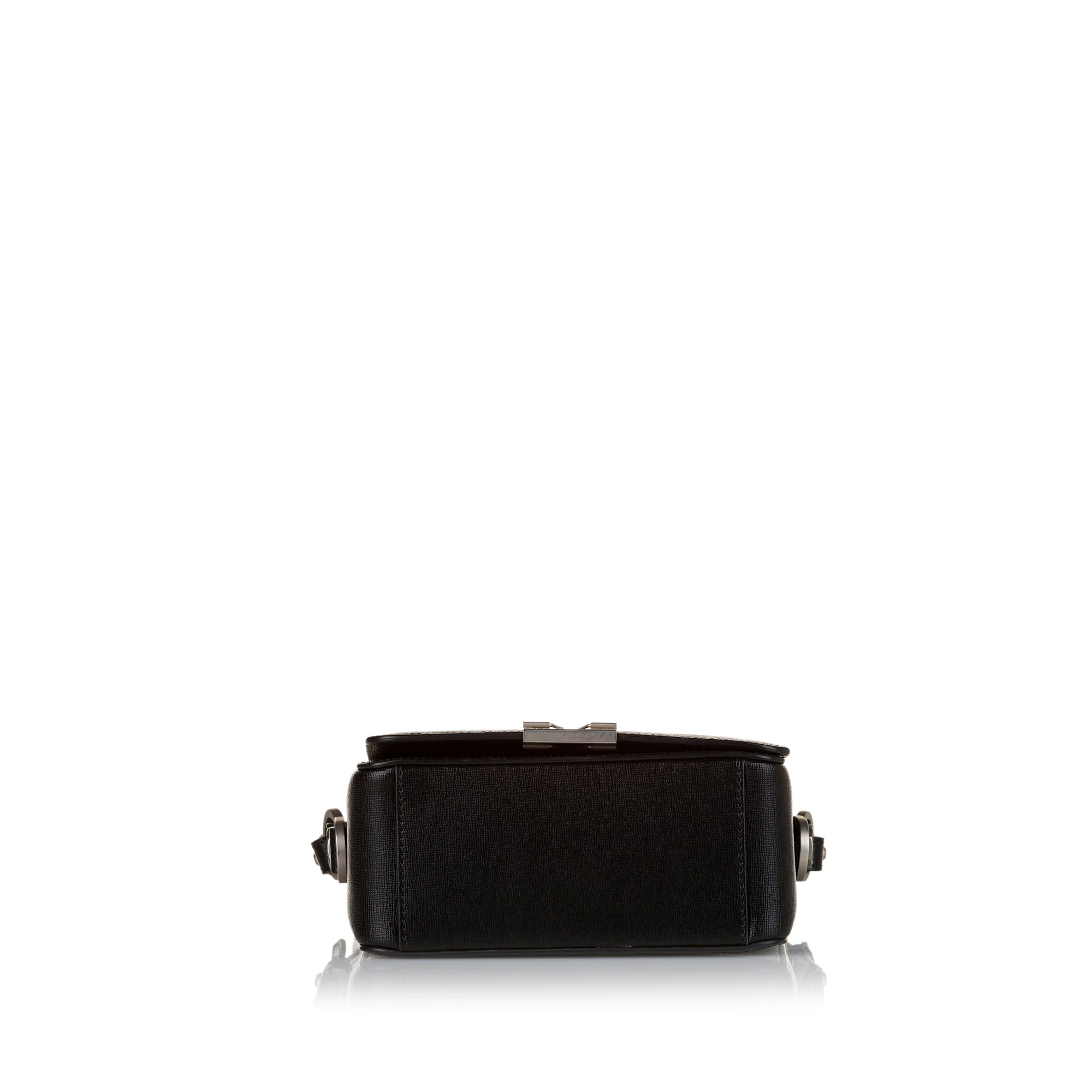 Binder Clip Leather Crossbody Bag