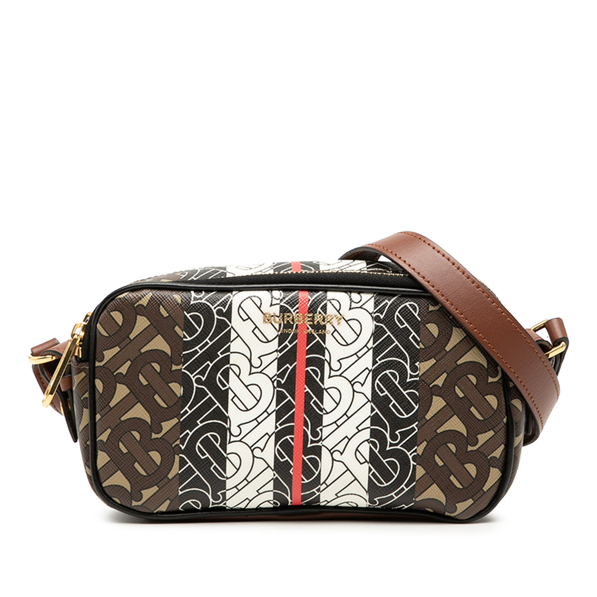 TB Monogram E-Canvas Stripe Camera Bag