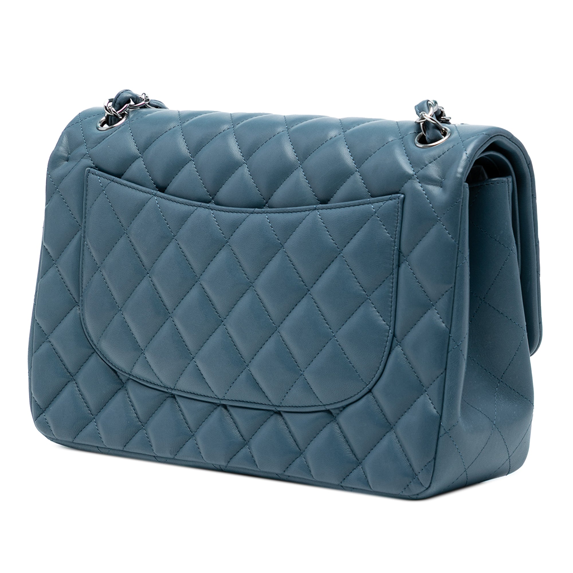 Jumbo Classic Lambskin Double Flap