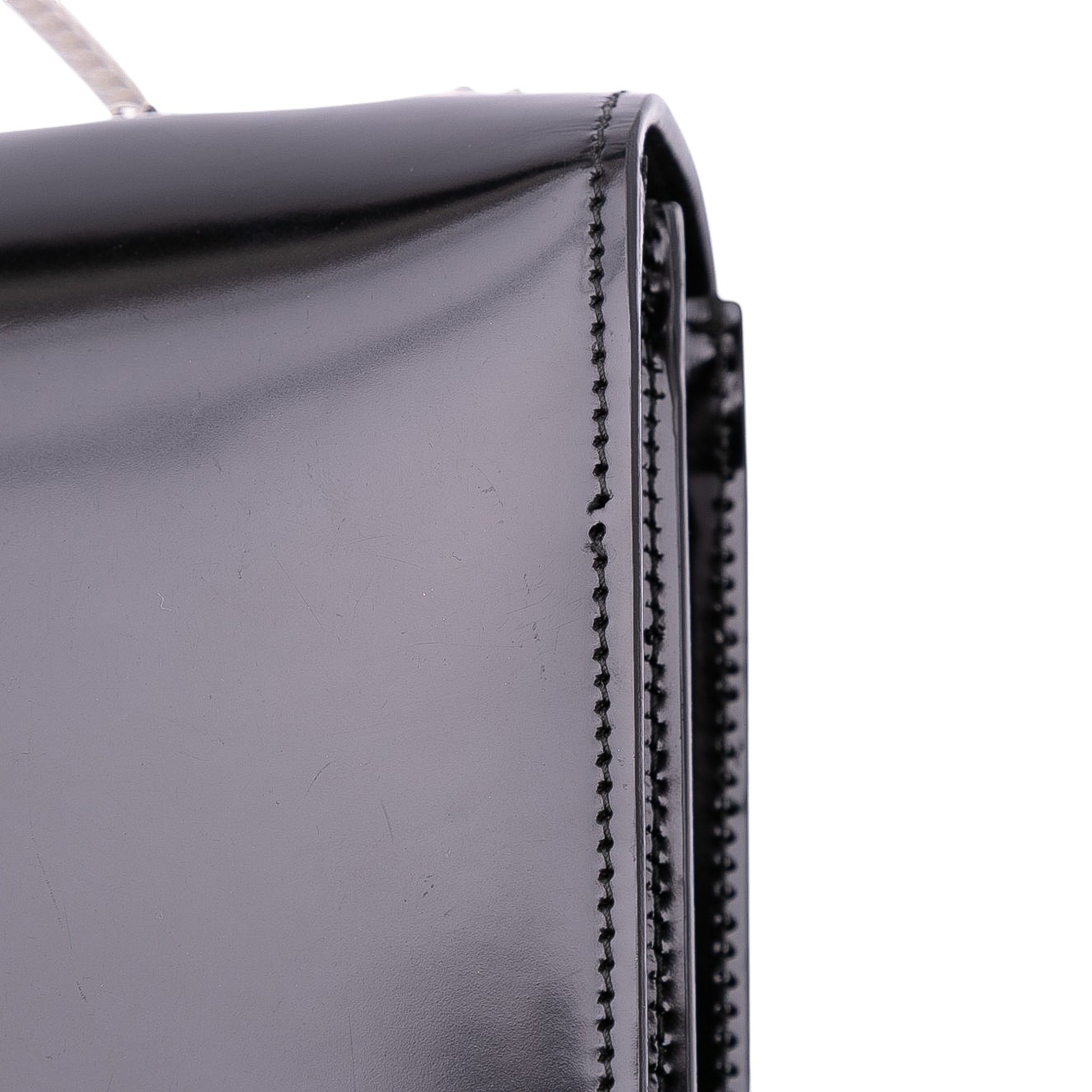 Medium Patent Dollar Interlocking G Crossbody