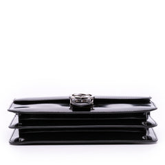 Medium Patent Dollar Interlocking G Crossbody