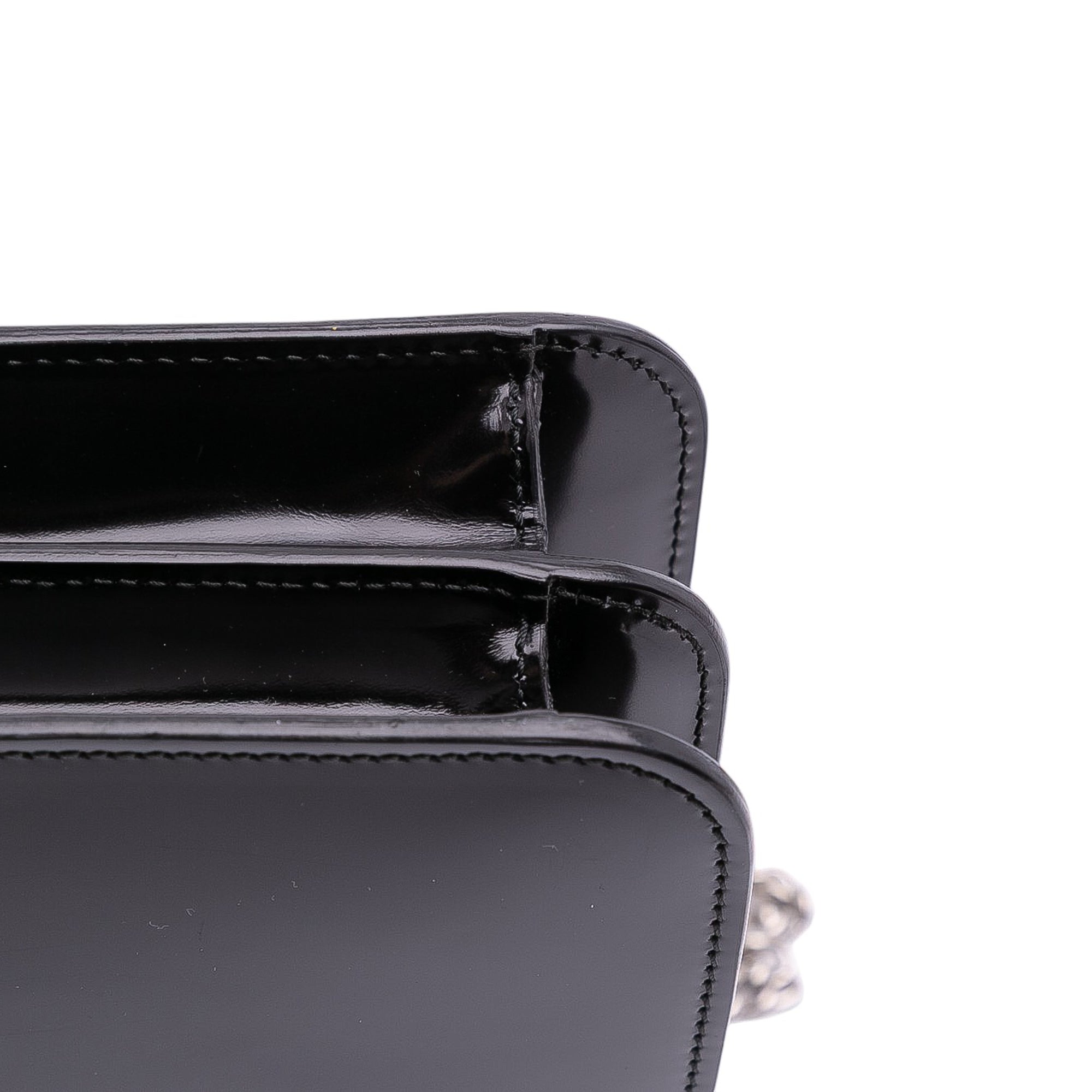 Medium Patent Dollar Interlocking G Crossbody