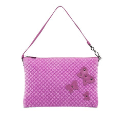 Intrecciato Butterfly Pochette Velvet Shoulder Bag_0