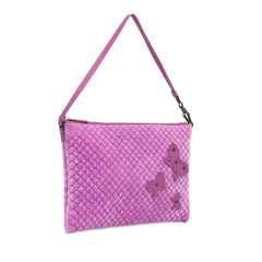 Intrecciato Butterfly Pochette Velvet Shoulder Bag_1