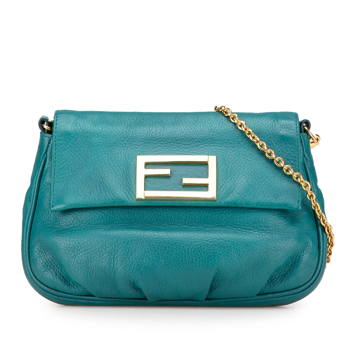 Leather Fendista Pochette Crossbody