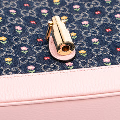 Limited Edition Small GG Embroidered Denim Floral Jackie 1961 Crossbody