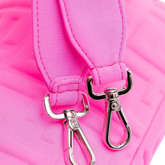 Medium Embossed Lycra Baguette Satchel