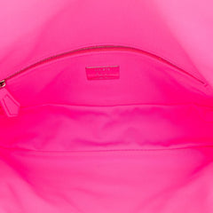 Medium Embossed Lycra Baguette Satchel