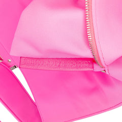 Medium Embossed Lycra Baguette Satchel
