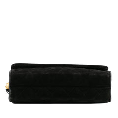Quilted Suede Tassel Flap