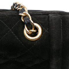 Quilted Suede Tassel Flap