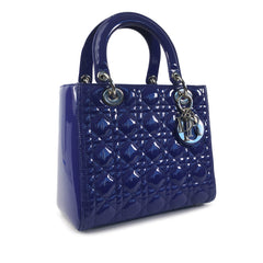 Medium Patent Cannage Lady Dior