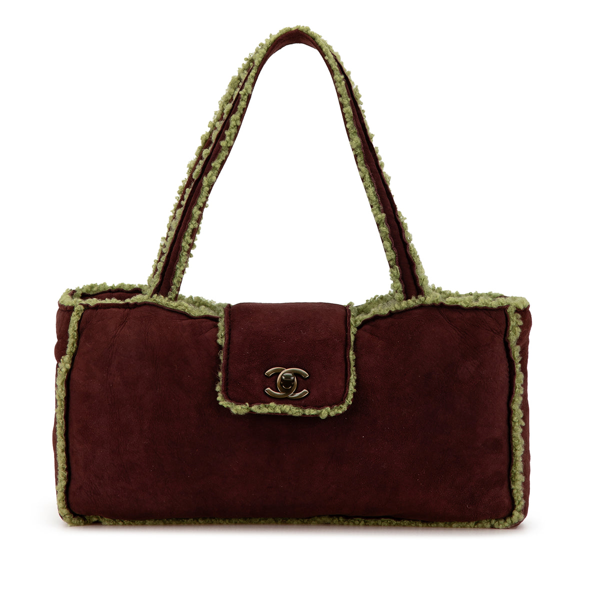 CC Suede and Shearling Tote