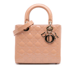 Medium Patent Cannage Lady Dior