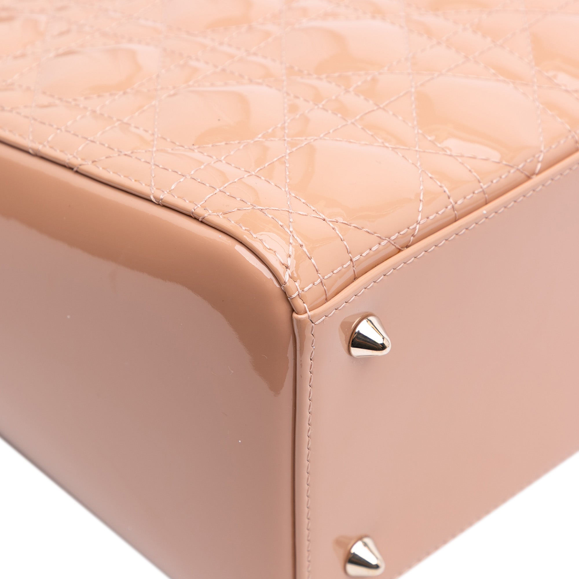 Medium Patent Cannage Lady Dior