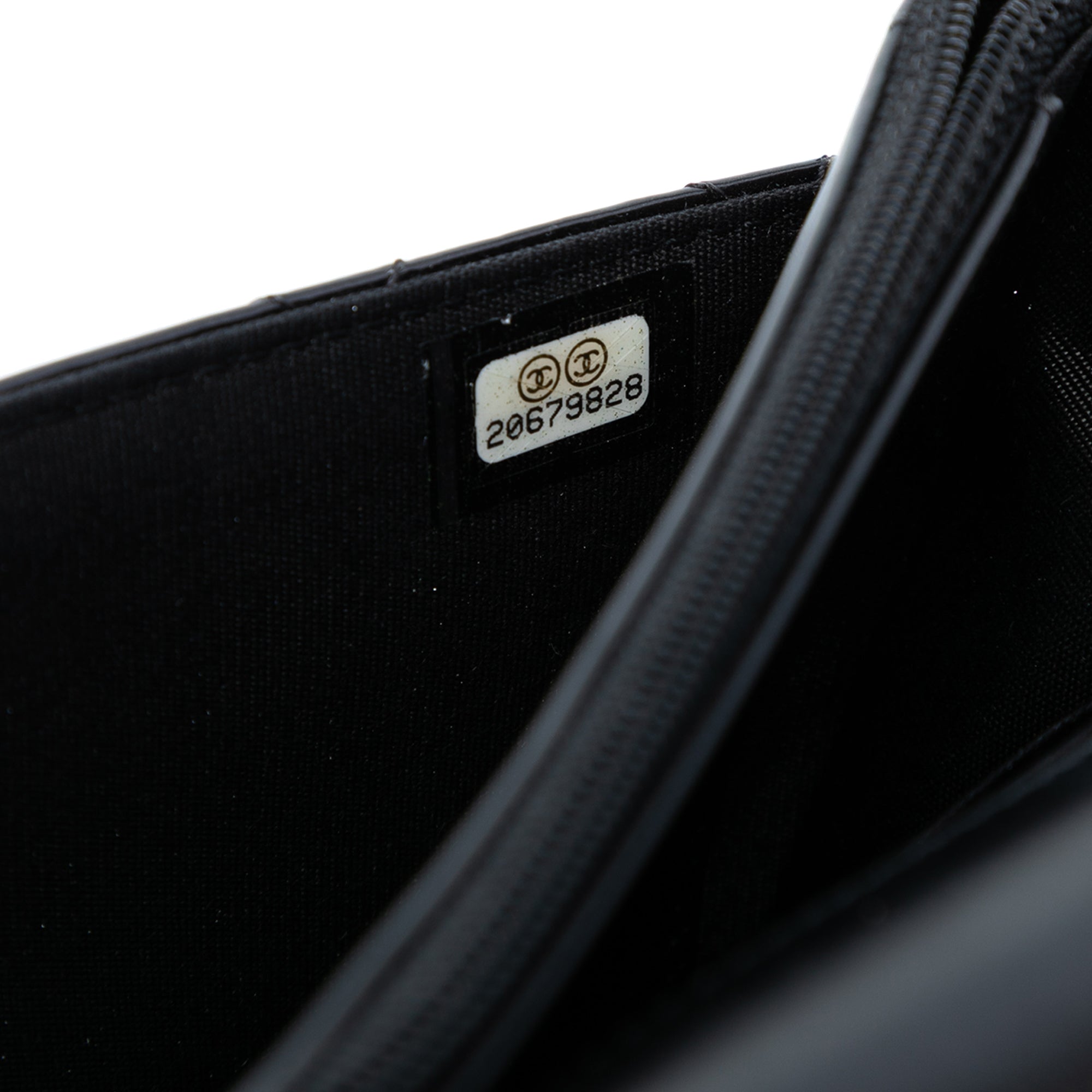 Quilted Patent Boy Wallet on Chain