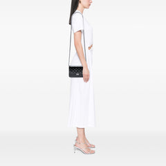 Quilted Patent Boy Wallet on Chain