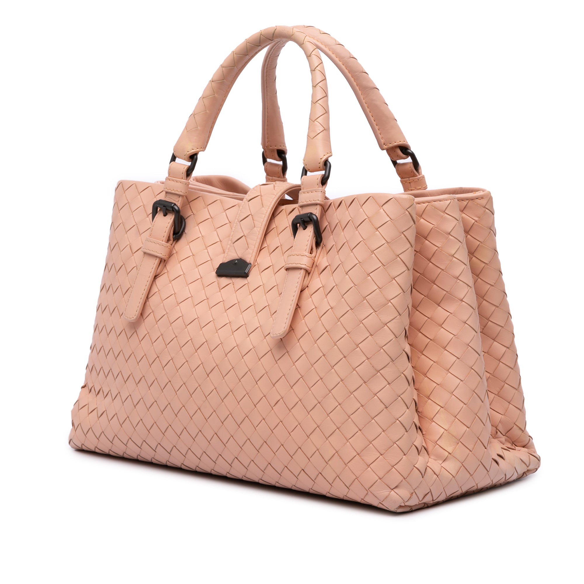 Small Nappa Intrecciato Roma Satchel