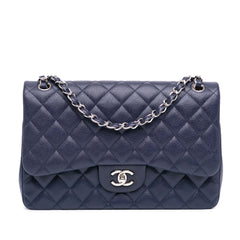 Jumbo Classic Caviar Double Flap