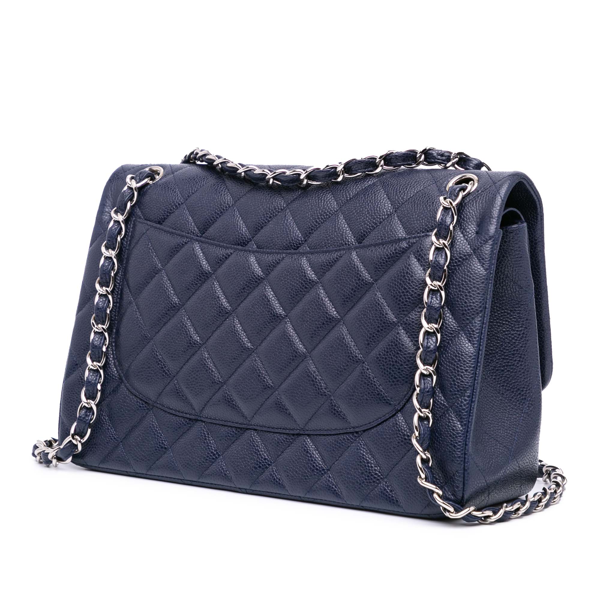 Jumbo Classic Caviar Double Flap