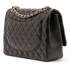 Maxi Classic Lambskin Double Flap