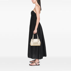 Small Metallic Nappa Intrecciato Cesta Tote