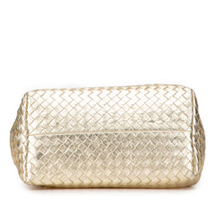 Small Metallic Nappa Intrecciato Cesta Tote