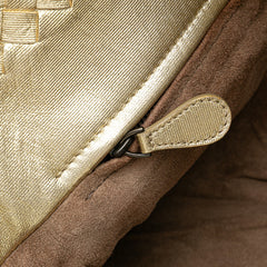 Small Metallic Nappa Intrecciato Cesta Tote