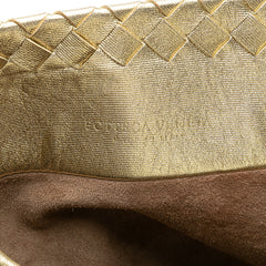 Small Metallic Nappa Intrecciato Cesta Tote