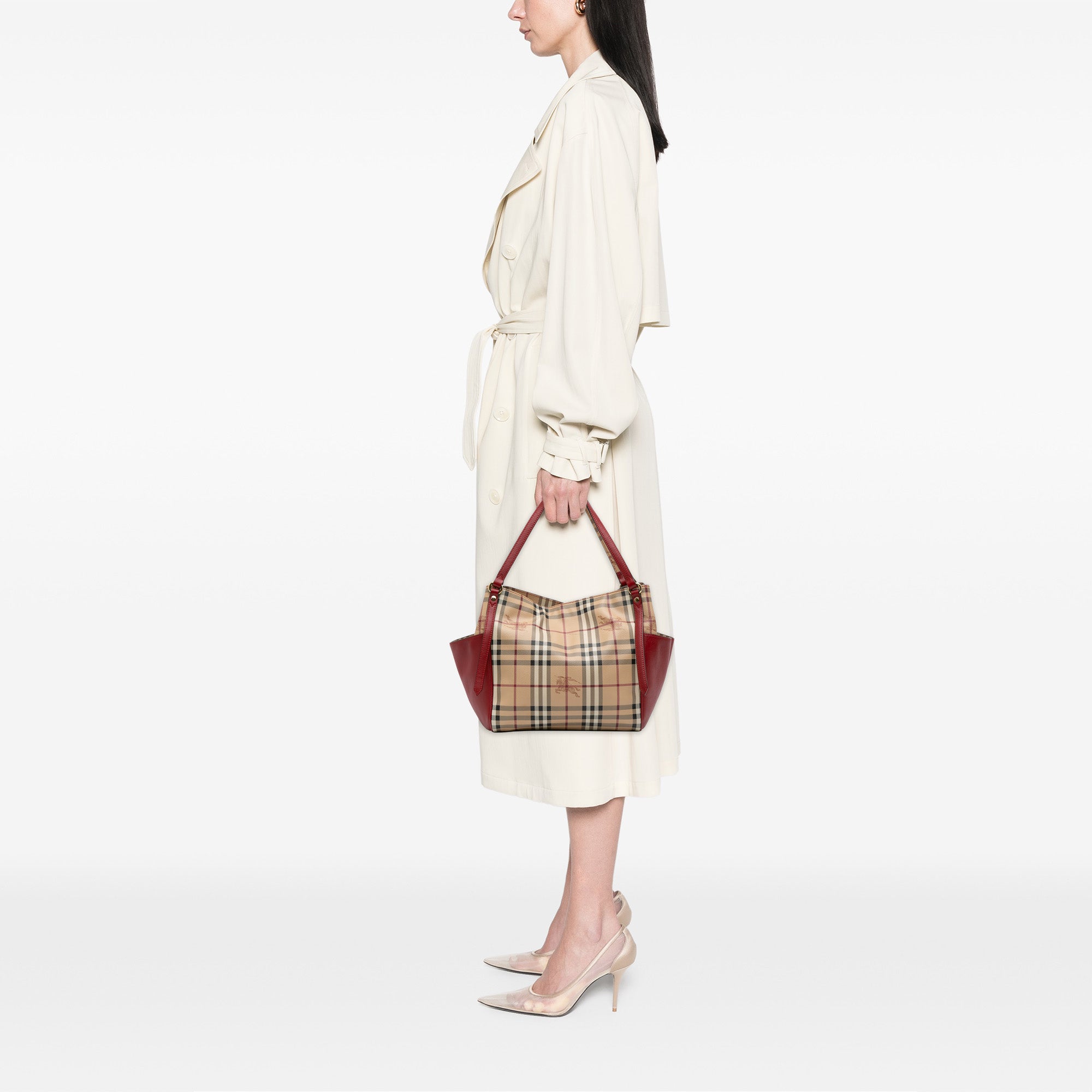 Small Haymarket Check Coated Canvas Canterbury Tote