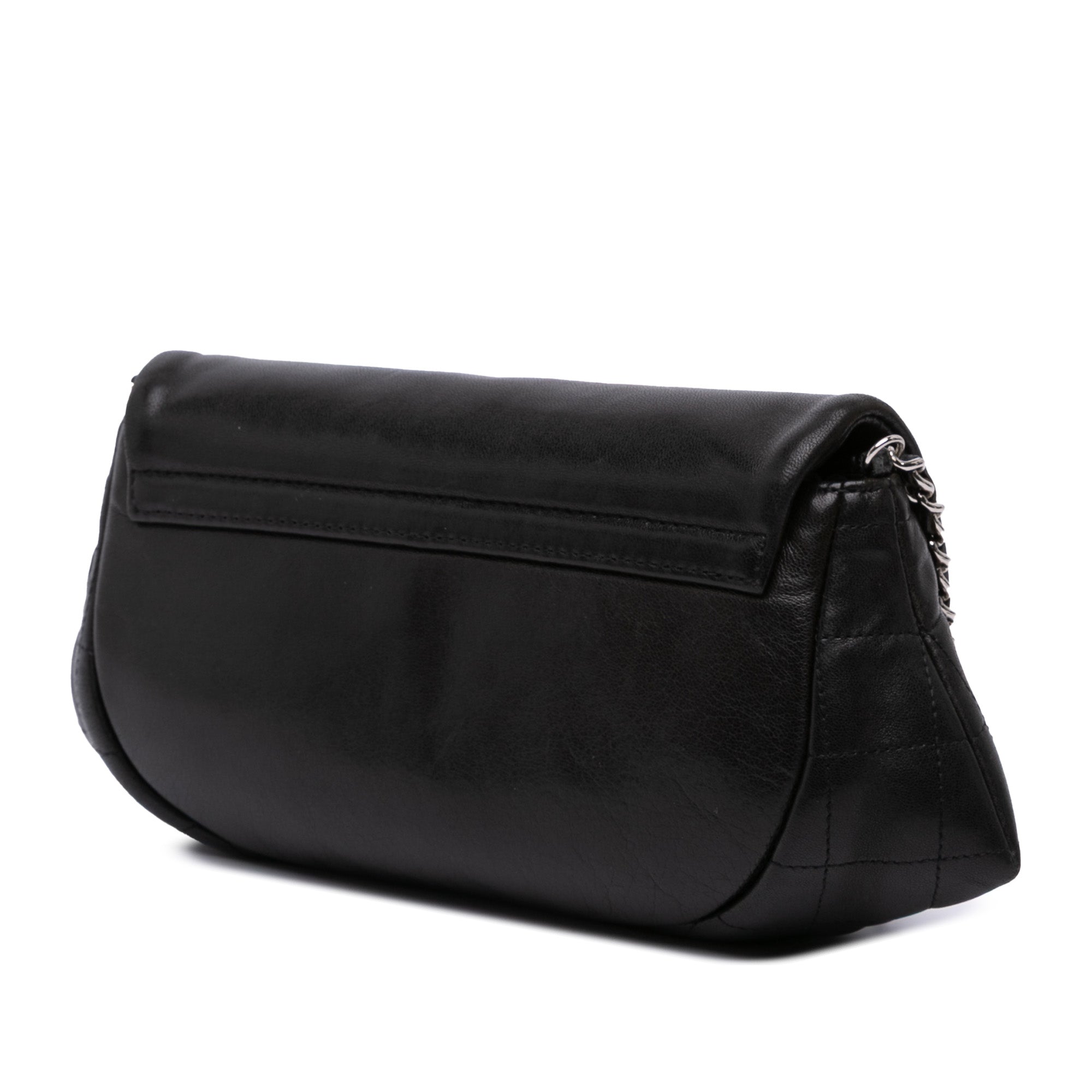 CC Lambskin Half Moon Wallet on Chain