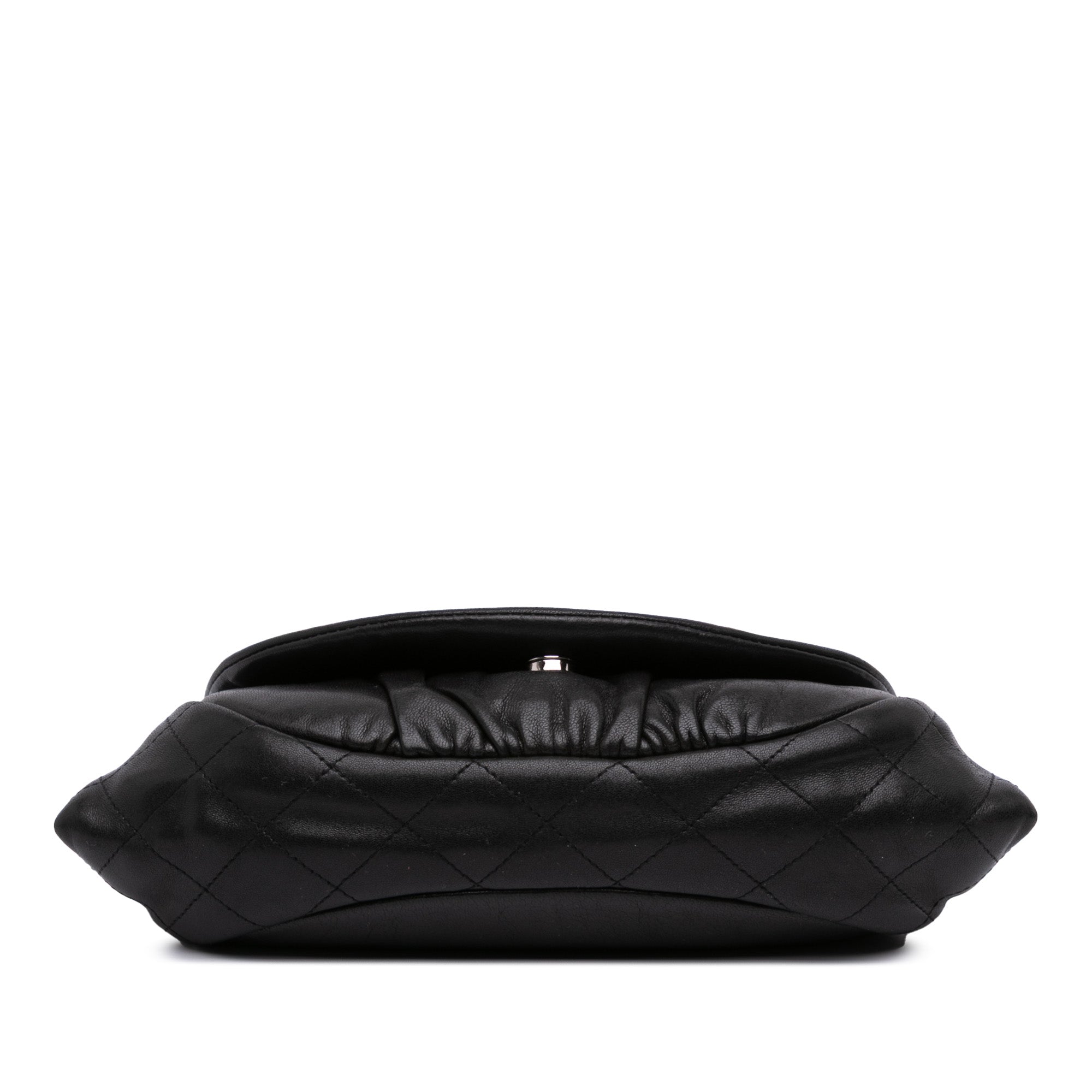 CC Lambskin Half Moon Wallet on Chain