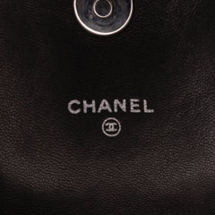 CC Lambskin Half Moon Wallet on Chain